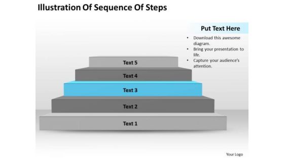 Illustration Of Sequence Steps Ppt Write Business Plan PowerPoint Templates