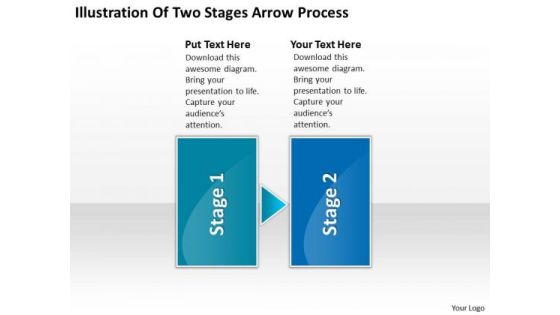 Illustration Of Two Stages Arrow Process Schematic PowerPoint Templates Illustration Of Two Stages Arrow Process Schematic PowerPoint Templates