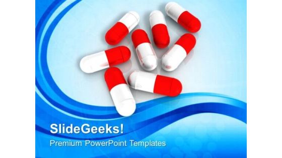 Image Of Capsules Over Blue Background PowerPoint Templates Ppt Backgrounds For Slides 0713 Image Of Capsules Over Blue Background PowerPoint Templates Ppt Backgrounds For Slides 0713