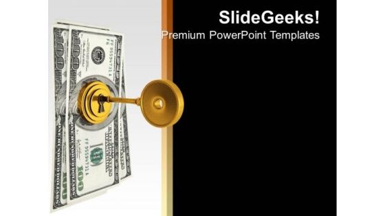 Image Of Locked Money PowerPoint Templates Ppt Backgrounds For Slides 0213