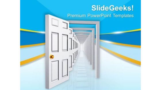 Image Of Opened Doors For Opportunities PowerPoint Templates Ppt Backgrounds For Slides 0713 Image Of Opened Doors For Opportunities PowerPoint Templates Ppt Backgrounds For Slides 0713