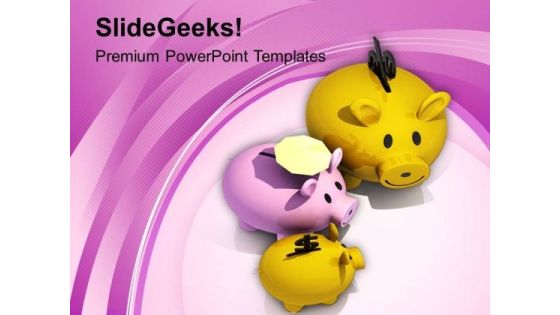 Image Of Piggy Banks Safe Investment PowerPoint Templates Ppt Backgrounds For Slides 0713 Image Of Piggy Banks Safe Investment PowerPoint Templates Ppt Backgrounds For Slides 0713