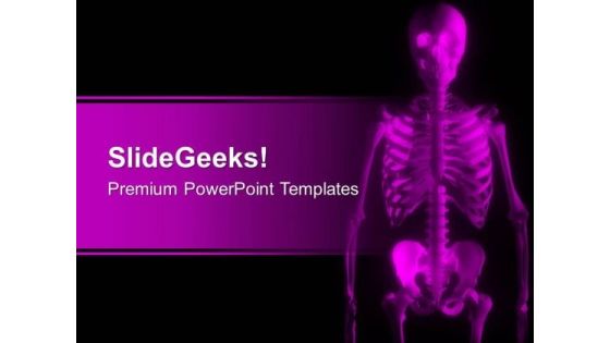 Image Of Skeleton In Pink Color PowerPoint Templates Ppt Backgrounds For Slides 0713 Image Of Skeleton In Pink Color PowerPoint Templates Ppt Backgrounds For Slides 0713