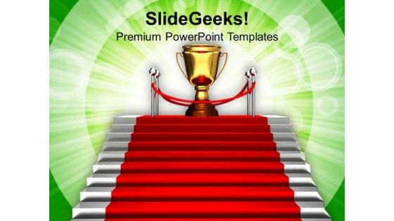 Image Of Stairway To Winner Trophy PowerPoint Templates Ppt Backgrounds For Slides 0213 Image Of Stairway To Winner Trophy PowerPoint Templates Ppt Backgrounds For Slides 0213