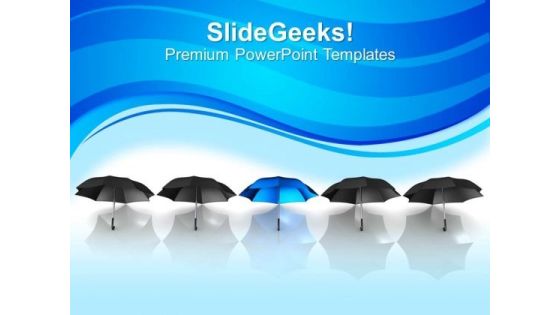 Image Of Unique Blue Umbrella PowerPoint Templates Ppt Backgrounds For Slides 0213 Image Of Unique Blue Umbrella PowerPoint Templates Ppt Backgrounds For Slides 0213