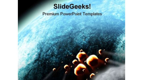 Impact Earth Globe PowerPoint Template 0810 Impact Earth Globe PowerPoint Template 0810