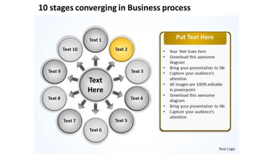 In Business PowerPoint Templates Free Download Process Radial Diagram Slides