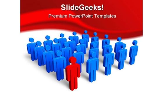 Individuality Concept Leadership PowerPoint Templates And PowerPoint Backgrounds 0411 Individuality Concept Leadership PowerPoint Templates And PowerPoint Backgrounds 0411