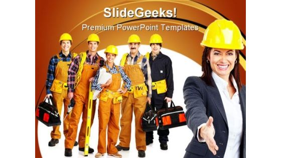Industrial Workers Construction PowerPoint Themes And PowerPoint Slides 0911 Industrial Workers Construction PowerPoint Themes And PowerPoint Slides 0911