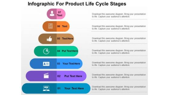 Infographic For Product Life Cycle Stages PowerPoint Template