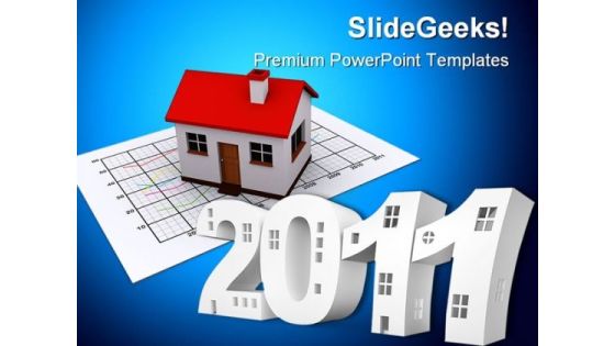 Inscription Stylized House Realestate PowerPoint Background And Template 1210 Inscription Stylized House Realestate PowerPoint Background And Template 1210
