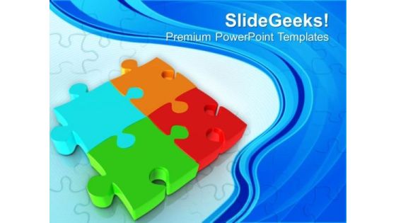 Interconnected Four Jigsaw Puzzles Strategy PowerPoint Templates Ppt Backgrounds For Slides 0413 Interconnected Four Jigsaw Puzzles Strategy PowerPoint Templates Ppt Backgrounds For Slides 0413