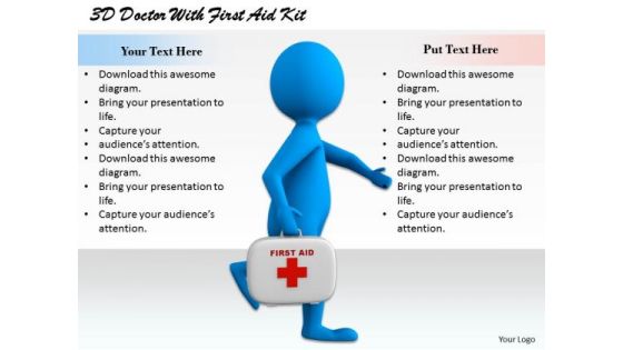 International Marketing Concepts 3d Doctor With First Aid Kit Character Models