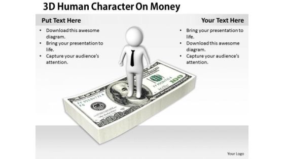 International Marketing Concepts 3d Human Character Money Models