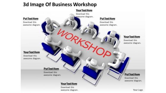 International Marketing Concepts 3d Image Of Business Workshop Character