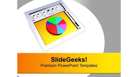 Internet Browser And Pie Chart Business PowerPoint Templates Ppt Backgrounds For Slides 0413 Internet Browser And Pie Chart Business PowerPoint Templates Ppt Backgrounds For Slides 0413