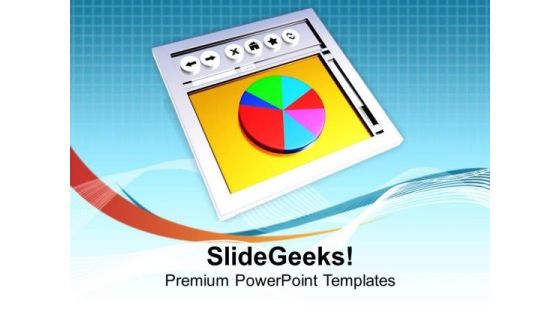 Internet Browser And Pie Chart Business PowerPoint Templates Ppt Backgrounds For Slides 0513 Internet Browser And Pie Chart Business PowerPoint Templates Ppt Backgrounds For Slides 0513