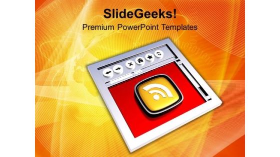 Internet Browser And Rss Symbol PowerPoint Templates Ppt Backgrounds For Slides 0113 Internet Browser And Rss Symbol PowerPoint Templates Ppt Backgrounds For Slides 0113