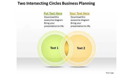 Intersecting Circles Business Planning For Small PowerPoint Slides Intersecting Circles Business Planning For Small PowerPoint Slides