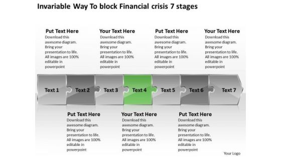 Invariable Way To Block Financial Crisis 7 Stages Vision Flowchart PowerPoint Slides Invariable Way To Block Financial Crisis 7 Stages Vision Flowchart PowerPoint Slides