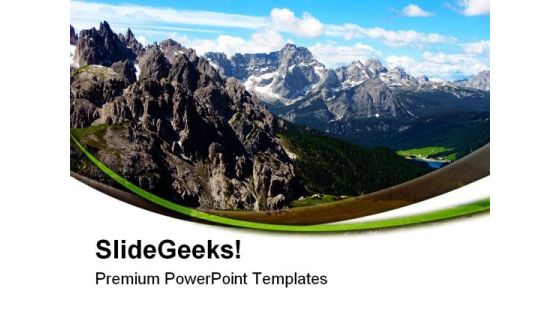 Italian Mountain Nature PowerPoint Templates And PowerPoint Backgrounds 0611 Italian Mountain Nature PowerPoint Templates And PowerPoint Backgrounds 0611