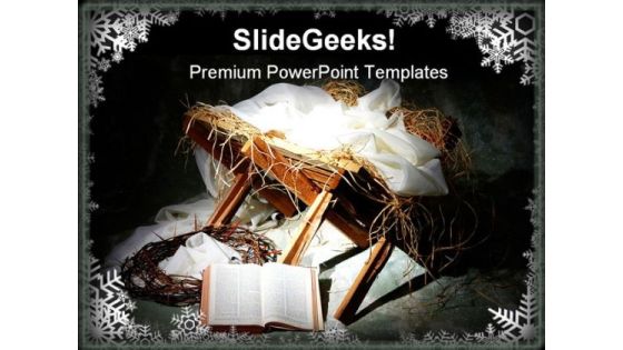 Jesus Birth Religion PowerPoint Template 0610