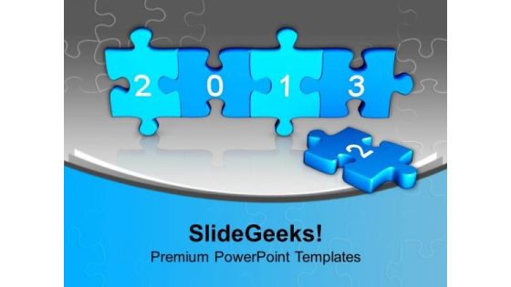 Jigsaw Puzzles With New Year Concept PowerPoint Templates Ppt Backgrounds For Slides 1112 Jigsaw Puzzles With New Year Concept PowerPoint Templates Ppt Backgrounds For Slides 1112