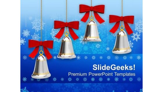 Jingle Bells On Christmas PowerPoint Template 1113