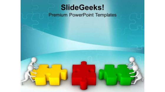 Join The Two Jigsaw Puzzles Complete PowerPoint Templates Ppt Backgrounds For Slides 0813 Join The Two Jigsaw Puzzles Complete PowerPoint Templates Ppt Backgrounds For Slides 0813