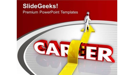 Jump Over And Make Your Career PowerPoint Templates Ppt Backgrounds For Slides 0613 Jump Over And Make Your Career PowerPoint Templates Ppt Backgrounds For Slides 0613