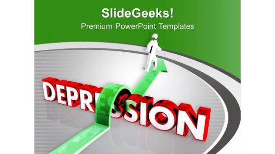 Jump The Depression For Success PowerPoint Templates Ppt Backgrounds For Slides 0513 Jump The Depression For Success PowerPoint Templates Ppt Backgrounds For Slides 0513