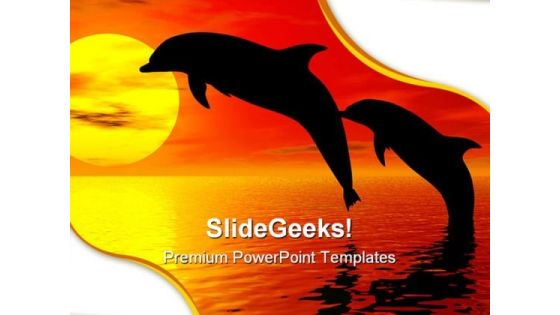 Jumping Dolphins Animals PowerPoint Backgrounds And Templates 1210 Jumping Dolphins Animals PowerPoint Backgrounds And Templates 1210