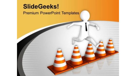Jumping Traffic Bars Is Riskly PowerPoint Templates Ppt Backgrounds For Slides 0713 Jumping Traffic Bars Is Riskly PowerPoint Templates Ppt Backgrounds For Slides 0713