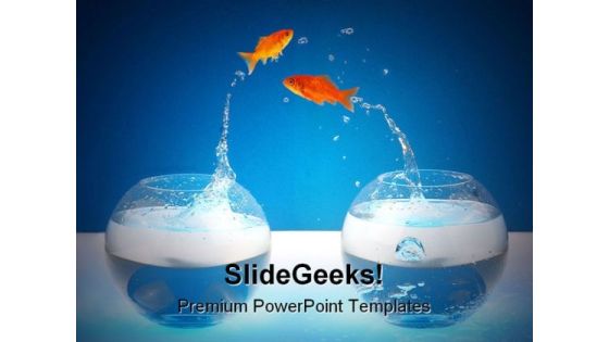 Jumpout Golden Fish Animals PowerPoint Templates And PowerPoint Backgrounds 0111 Jumpout Golden Fish Animals PowerPoint Templates And PowerPoint Backgrounds 0111