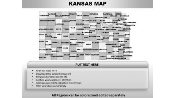 Kansas PowerPoint Maps