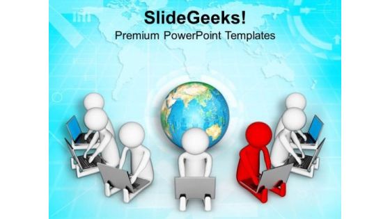 Key For Global Connectivity PowerPoint Templates Ppt Backgrounds For Slides 0713