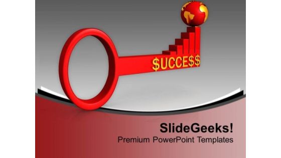 Key To Global Business And Success PowerPoint Templates Ppt Backgrounds For Slides 0713