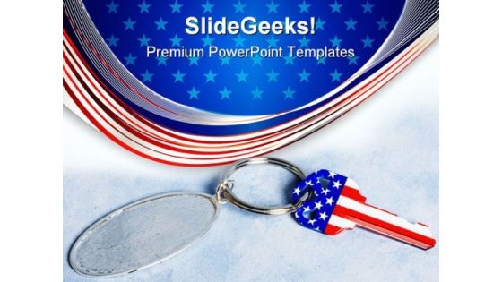 Key With Chain Americana PowerPoint Themes And PowerPoint Slides 0511 Key With Chain Americana PowerPoint Themes And PowerPoint Slides 0511