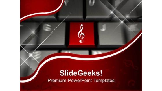 Keyboard Symbol With Music Key Internet PowerPoint Templates And PowerPoint Themes 0912 Keyboard Symbol With Music Key Internet PowerPoint Templates And PowerPoint Themes 0912