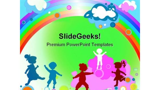 Kids And Rainbow Entertainment PowerPoint Themes And PowerPoint Slides 0511 Kids And Rainbow Entertainment PowerPoint Themes And PowerPoint Slides 0511