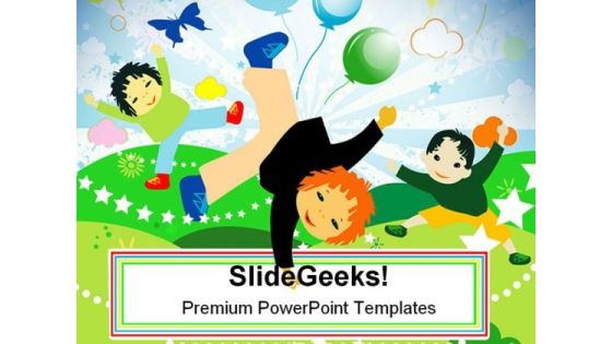 Kids Playing Holidays PowerPoint Templates And PowerPoint Backgrounds 0311 Kids Playing Holidays PowerPoint Templates And PowerPoint Backgrounds 0311