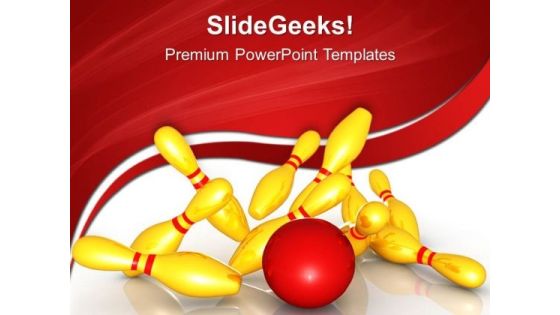 Knocking Down Pins Game PowerPoint Templates And PowerPoint Themes 0512 Knocking Down Pins Game PowerPoint Templates And PowerPoint Themes 0512