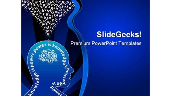 Knowledge Creative Mind Education PowerPoint Templates And PowerPoint Backgrounds 0211