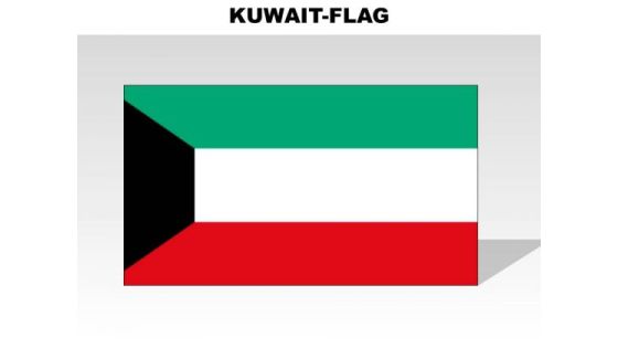 Kuwait Country PowerPoint Flags