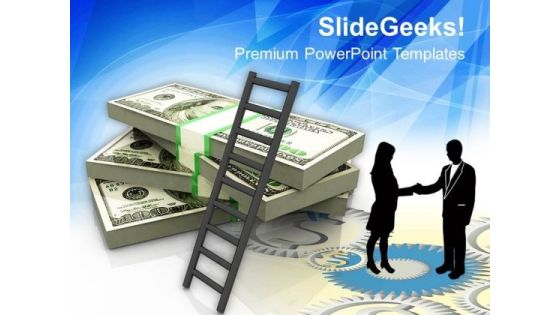 Ladder On Stack Of Dollars Growth Business PowerPoint Templates Ppt Backgrounds For Slides 1212 Ladder On Stack Of Dollars Growth Business PowerPoint Templates Ppt Backgrounds For Slides 1212