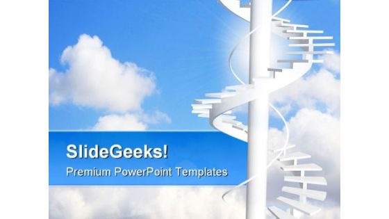 Ladder To Paradise Success PowerPoint Themes And PowerPoint Slides 0711 Ladder To Paradise Success PowerPoint Themes And PowerPoint Slides 0711