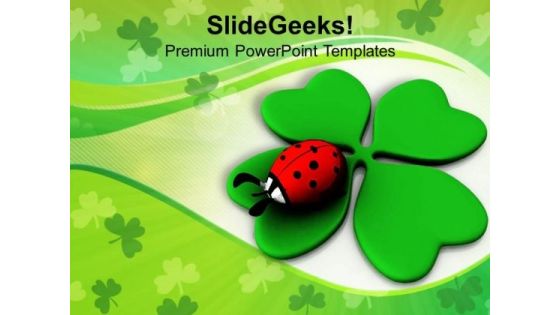 Lady Bug Over A Leaf Green Celebration PowerPoint Templates Ppt Backgrounds For Slides 0313 Lady Bug Over A Leaf Green Celebration PowerPoint Templates Ppt Backgrounds For Slides 0313