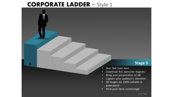 Land A Job Corporate Ladder PowerPoint Ppt Templates Land A Job Corporate Ladder PowerPoint Ppt Templates