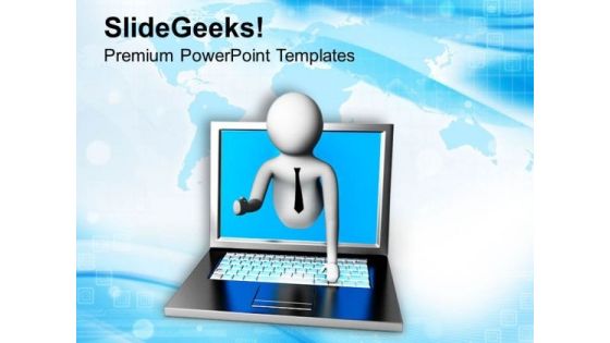 Laptop Can Change Your Life PowerPoint Templates Ppt Backgrounds For Slides 0713 Laptop Can Change Your Life PowerPoint Templates Ppt Backgrounds For Slides 0713