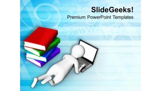 Laptop Can Replace Books PowerPoint Templates Ppt Backgrounds For Slides 0713 Laptop Can Replace Books PowerPoint Templates Ppt Backgrounds For Slides 0713